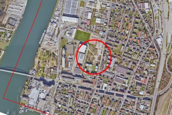 Baugebiet "Blauenstraße" aus der Vogelperspektive